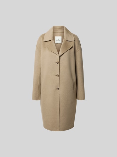Anine Bing Relaxed Fit Mantel aus Lanawoll-Mix Beige 2