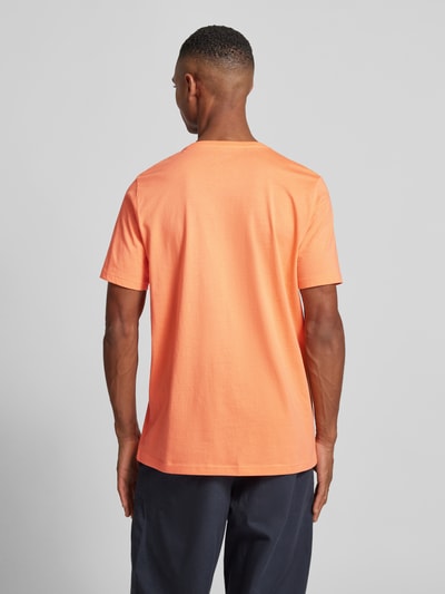 Fynch-Hatton T-Shirt mit Logo-Stitching Orange 5