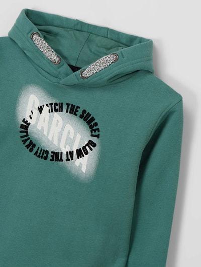 Garcia Hoodie met print  Mint - 2