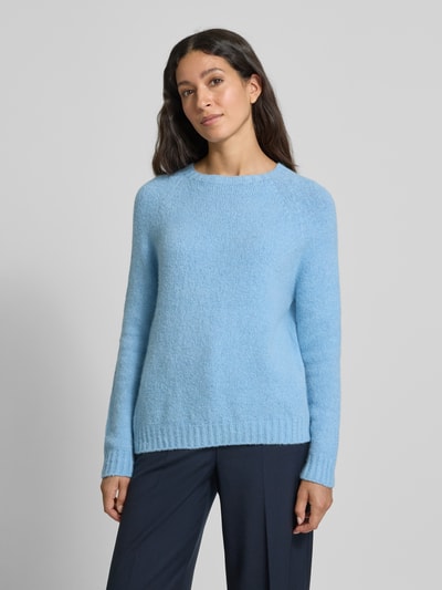 Weekend Max Mara Relaxed Fit Strickpullover aus Alpaka-Mix Modell 'GHIACCI' Hellblau 4