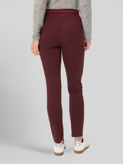 Raphaela By Brax Super Slim Fit Hose aus Viskose-Mix Modell 'LILLYTH' Bordeaux 5