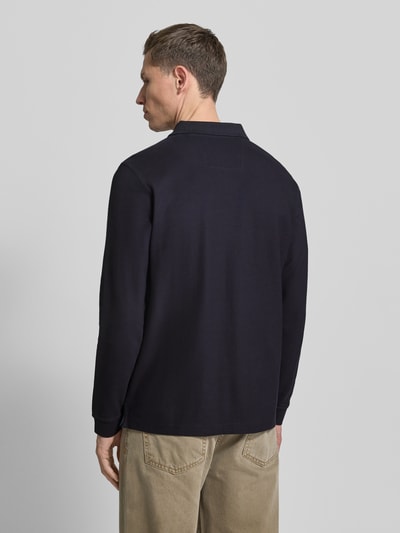 Fynch-Hatton Poloshirt mit Label-Stitching Marine 5