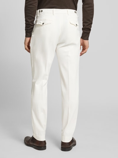 Manuel Ritz Stoffhose mit Bundfalten Weiss 5