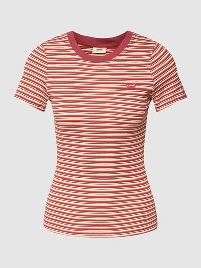 Levi's® T-Shirt mit Label-Detail Modell 'BABY' Rostrot 2