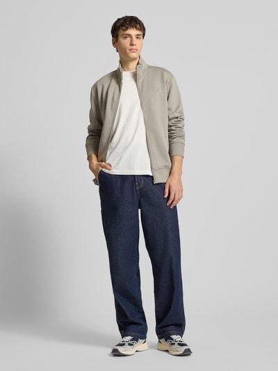 G-Star Raw Sweatjack met opstaande kraag Lichtgrijs - 1