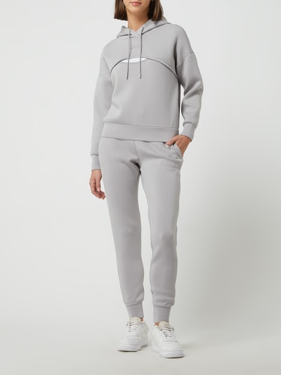 Guess Activewear Hoodie aus Scuba Modell 'Arlett' Dunkelgrau 1