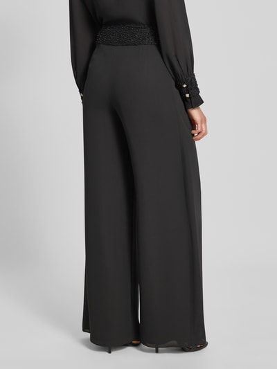 Marc Cain Wide Fit Hose mit Perlen und seitlichem Reißverschluss Black 5