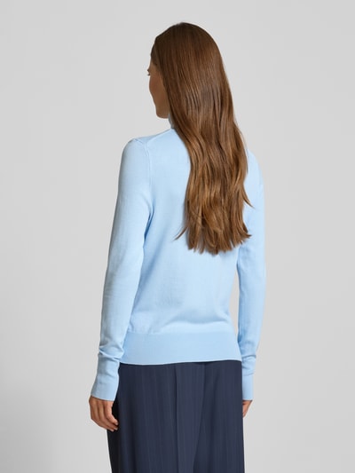 Christian Berg Woman Strickpullover mit gerippten Abschlüssen Hellblau 5