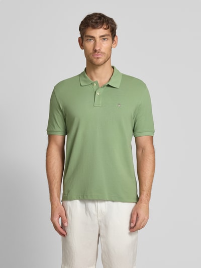 GANT Regular Fit Poloshirt mit Label-Stitching Schilf 4