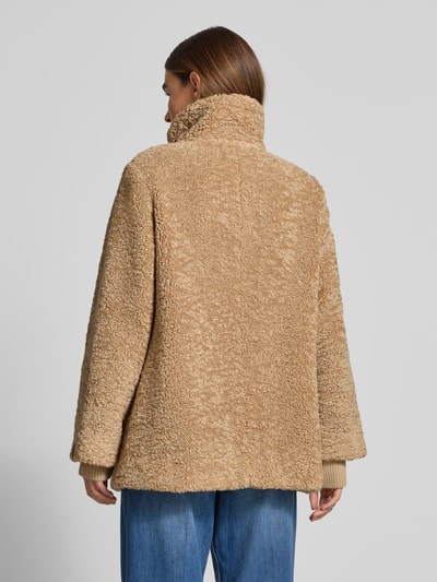 Milo Coats Jack met opstaande kraag, model 'OLIVIA' Zand - 5