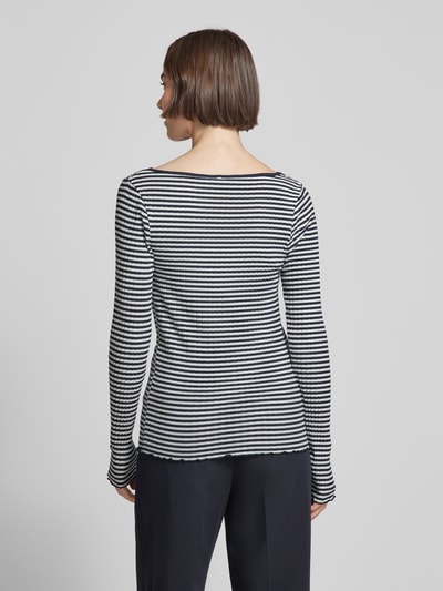 Tommy Hilfiger Longsleeve mit Wellensaum Dunkelblau 5