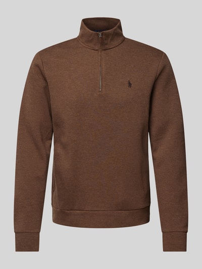 Polo Ralph Lauren Sweatshirt mit Troyer-Kragen Hazel Melange 2