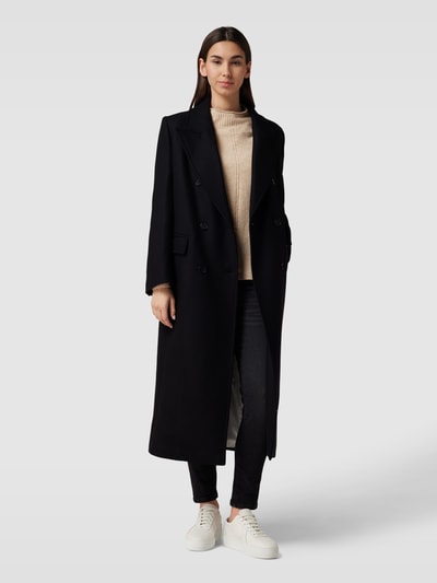 Drykorn Lange jas met knoopsluiting, model 'WORCHESTER' Zwart - 1