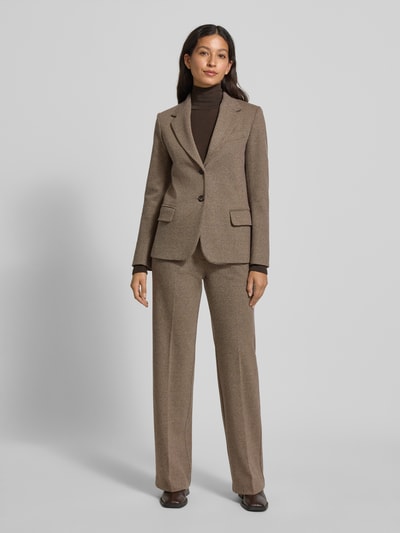 Weekend Max Mara Regular Fit Blazer mit Woll-Anteil Modell 'DILLY' Hellbraun 1