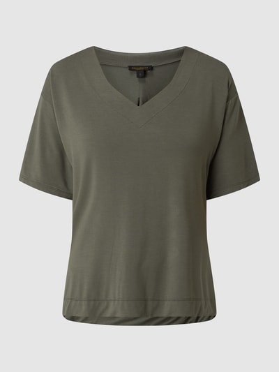 Donna Karan T-Shirt mit überschnittenen Schultern  Khaki 2