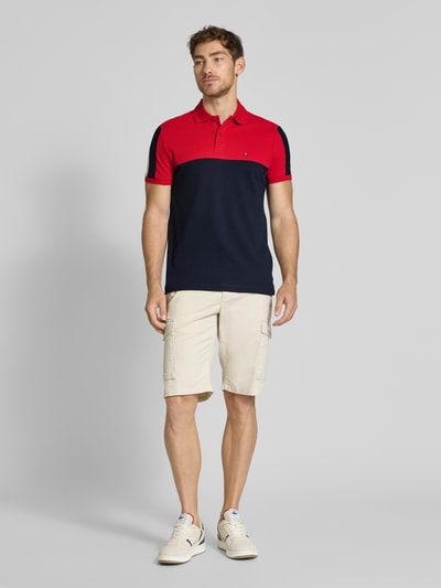 Tommy Hilfiger Regular Fit Poloshirt aus Baumwoll-Mix Marine 1