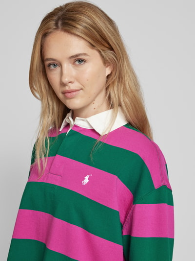 Polo Ralph Lauren Bluzka z długim rękawem z wykładanym kołnierzem Ciemnozielony 3