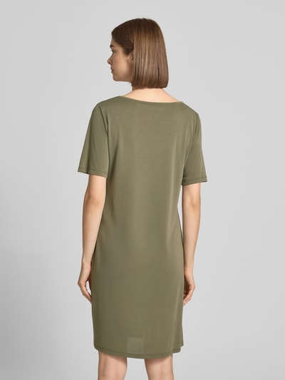 PIECES Regular Fit Freizeitkleid aus Viskose-Mix Modell 'ANORA' Khaki 5