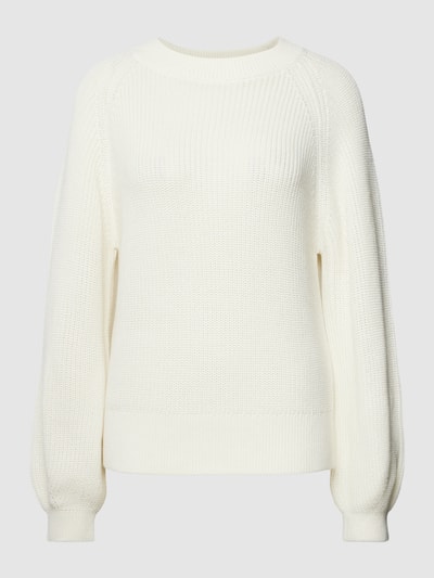 s.Oliver RED LABEL Gebreide pullover met ballonmouwen Offwhite - 2