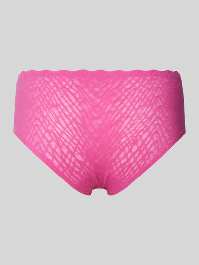 Sloggi Slip in semitransparentem Design Pink 3