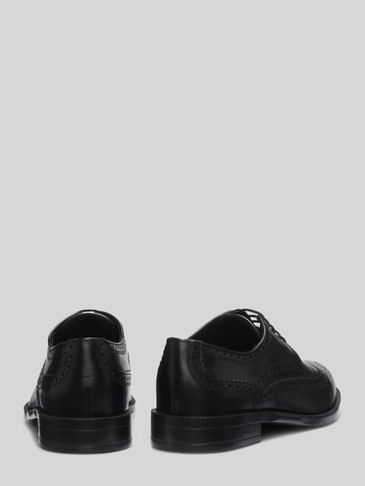 BOSS Veterschoenen van echt leer model 'Tayil_Derb' Zwart - 3