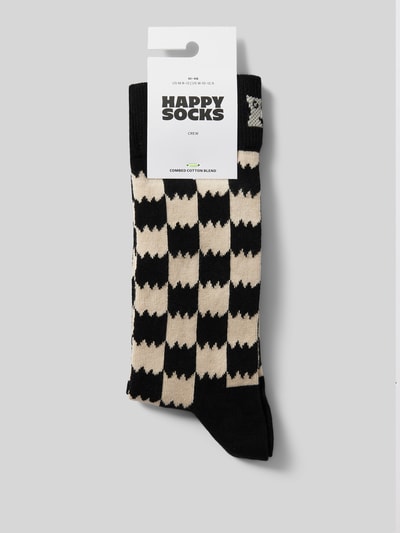 Happy Socks Socken mit Label-Print Black 3