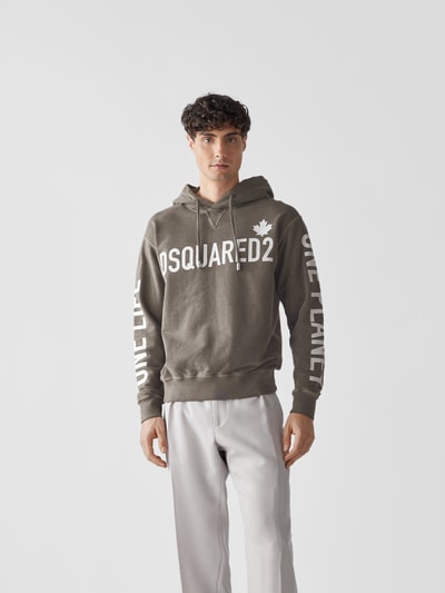 Dsquared2 Hoodie mit Prints Mittelgrau 4