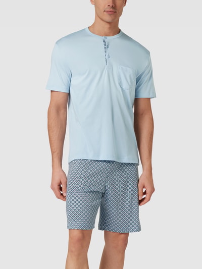 Calida Pyjama met all-over motief, model 'RELAX' Lichtblauw - 1
