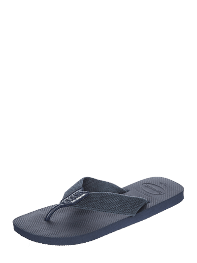 Havaianas Zehentrenner mit Riemen aus Textil Marine 1