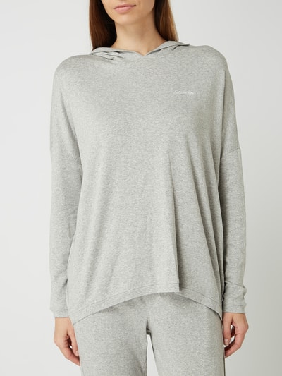 Calvin Klein Underwear Oversized hoodie in gemêleerde look  Lichtgrijs - 4