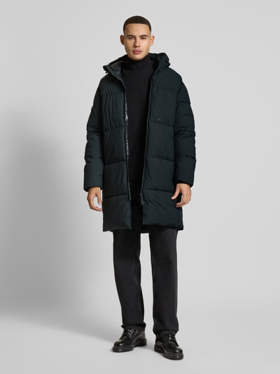 Jack & Jones Steppmantel mit Kapuze Modell 'VESTERBRO' Petrol 1