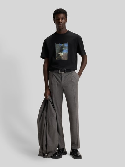 HUGO Relaxed Fit T-Shirt aus reiner Baumwolle Black 1