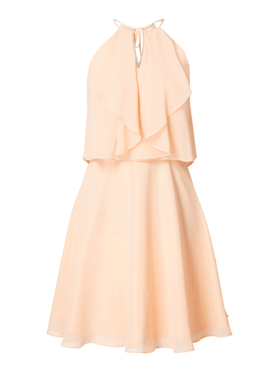 Swing Cocktailkleid mit Volantbesatz  Apricot 2