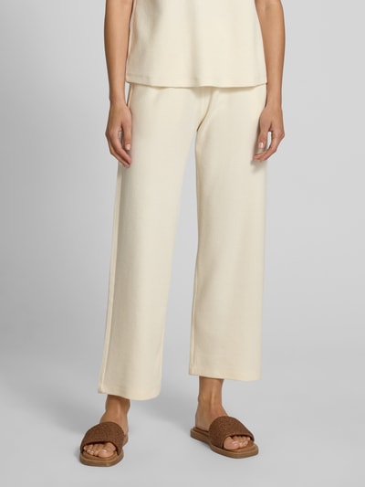 Christian Berg Woman Flared Culotte mit Strukturmuster Offwhite 4