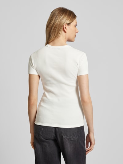 Lacoste Sport Slim fit T-shirt met labelpatch Offwhite - 5