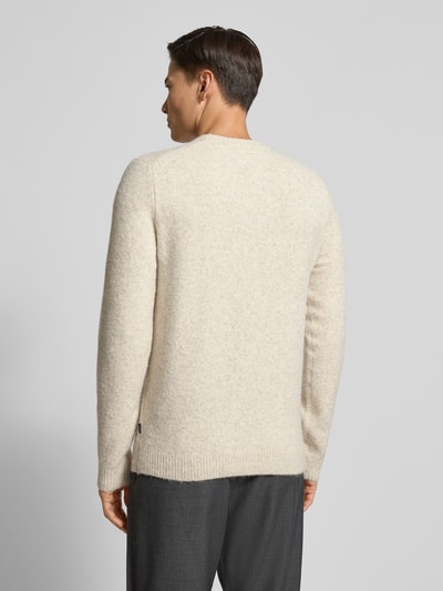 Jack & Jones Premium Gebreide pullover met ribboorden, model 'BLASIMON' Beige - 5
