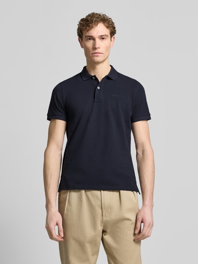 Geox Slim Fit Poloshirt mit Logo-Stitching Marine 4