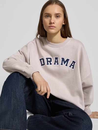 Only Relaxed Fit Sweatshirt mit Baumwoll-Anteil Modell 'KAITLYN' Hellrosa 3