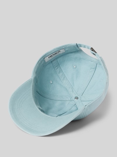 Produktfoto, Basecap mit Label-Stitching Modell 'Madison' von Carhartt Work In Progress in Hellblau aus Reine Baumwolle, verstärkter Schirm, Größenverstellbar