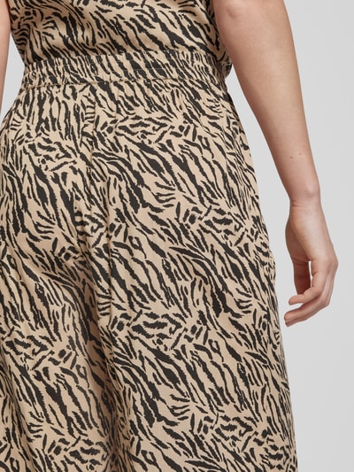 Pieces Flared Stoffhose mit Tunnelzug Modell 'NYA' Sand 3