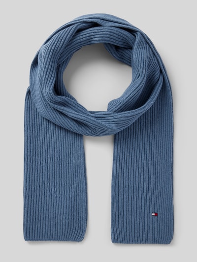 Tommy Hilfiger Sjaal met labelstitching Bleu - 1