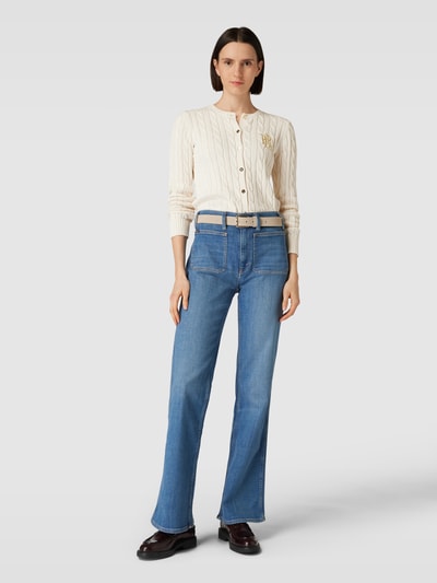 Lauren Ralph Lauren Strickjacke mit Knopfleiste Modell 'RALHAN' Offwhite 1