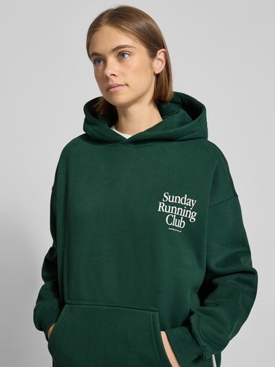 ANOTHER COTTON LAB Hoodie mit elastischen Abschlüssen Dunkelgruen 3