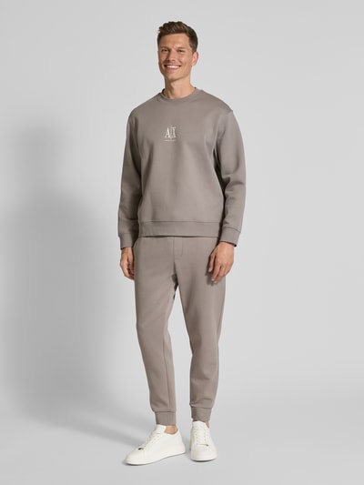 ARMANI EXCHANGE Sweatpants mit elastischem Bund Taupe 1