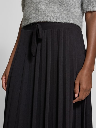 GUIDO MARIA KRETSCHMER WOMAN Spódnica plisowana o długości do kolan z elastycznym pasem model ‘Tenea’ Czarny 3