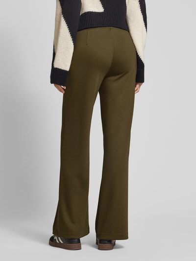 Smith and Soul Straight leg stoffen broek met vaste persplooien Olijfgroen - 5