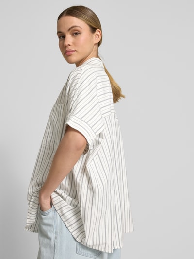 JAKE*S STUDIO WOMAN Relaxed fit blouse met 1/2-mouwen Offwhite - 3