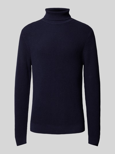 Jack & Jones Premium Rollkragenpullover mit Label-Detail Modell 'VIGGO' Dunkelblau 1