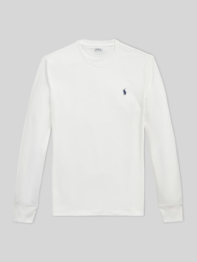Polo Ralph Lauren Bluzka z długim rękawem o kroju regular fit z czystej bawełny Biały 2