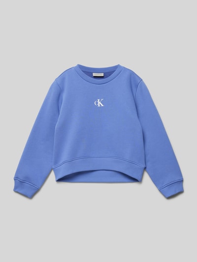 Calvin Klein Jeans Sweatshirt met labelprint Paars - 1